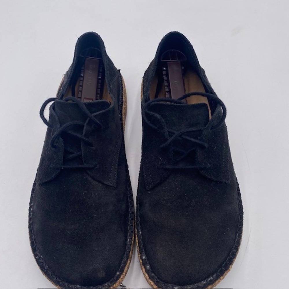 Birkenstock Gary Black Suede Lace Up Shoes Women 9 Men 7 Comfort Flat 1013439 - Picture 7 of 14